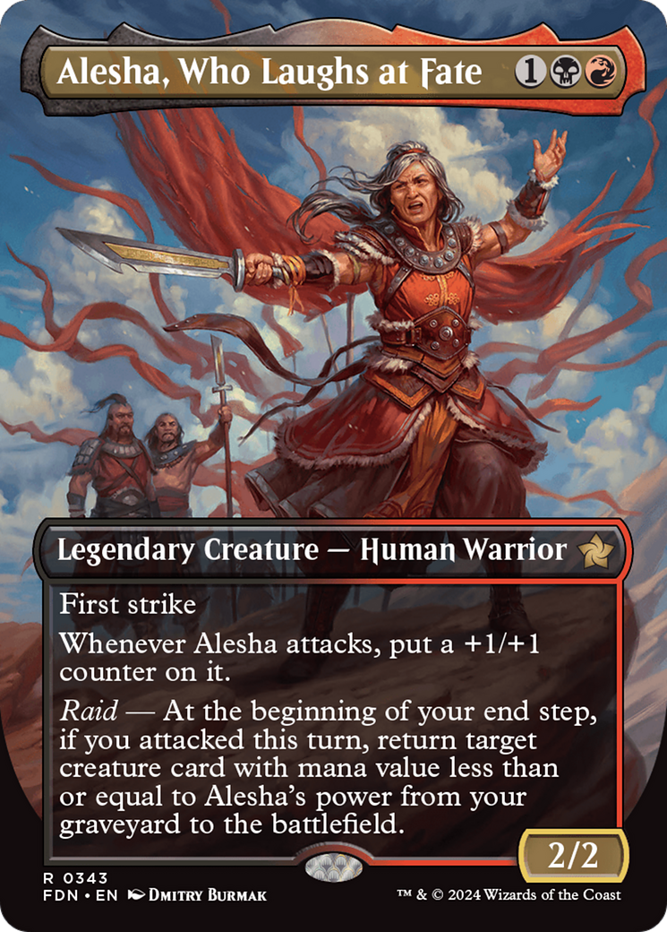 Alesha, Who Laughs at Fate (Borderless) [Foundations] | Lots Moore NSW