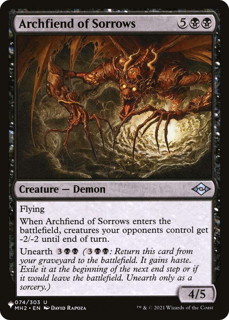Archfiend of Sorrows [The List] | Lots Moore NSW