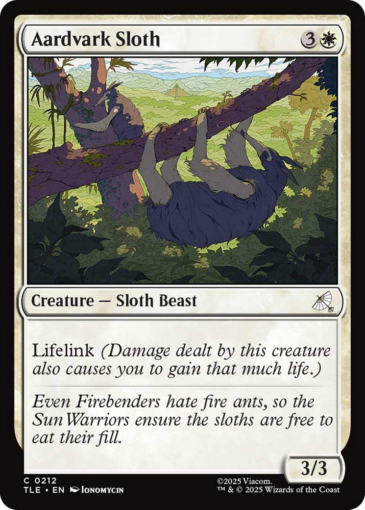 Aardvark Sloth [Avatar: The Last Airbender: Eternal-Legal] | Lots Moore NSW