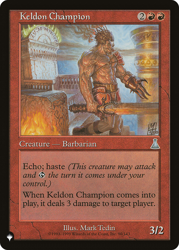 Keldon Champion [The List] | Lots Moore NSW
