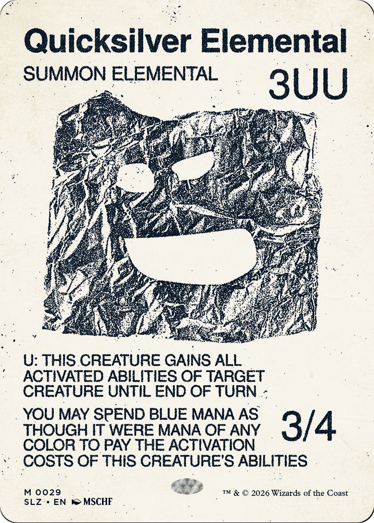 Quicksilver Elemental (0029) [Secret Lair x MSCHF: The Zeta Set] | Lots Moore NSW