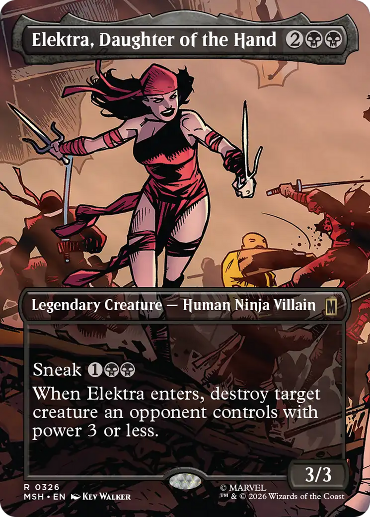 Elektra, Daughter of the Hand (Borderless) [Marvel Super Heroes] | Lots Moore NSW