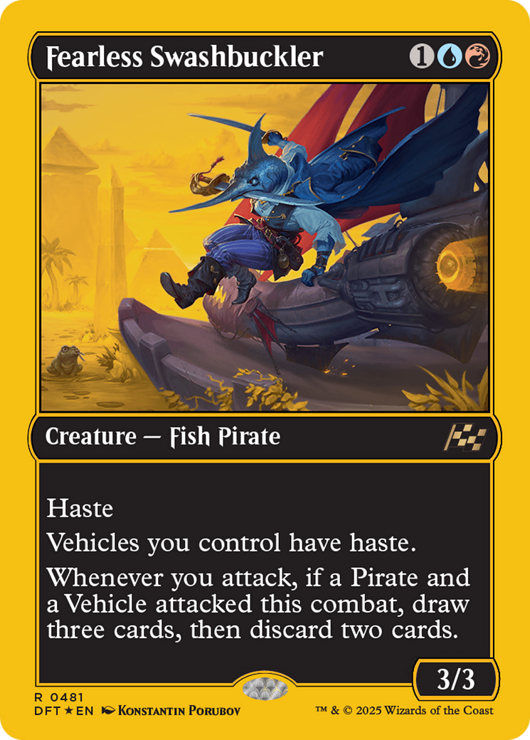 Fearless Swashbuckler (First-Place Foil) [Aetherdrift] | Lots Moore NSW