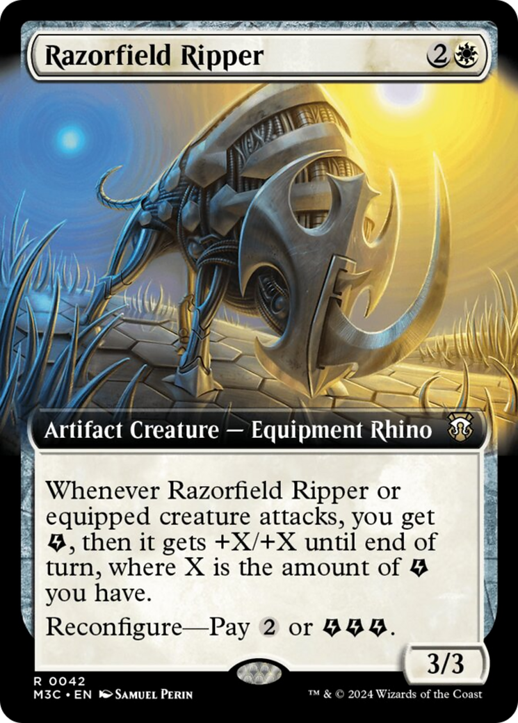 Razorfield Ripper (Extended Art) (Ripple Foil) [Modern Horizons 3 Commander] | Lots Moore NSW