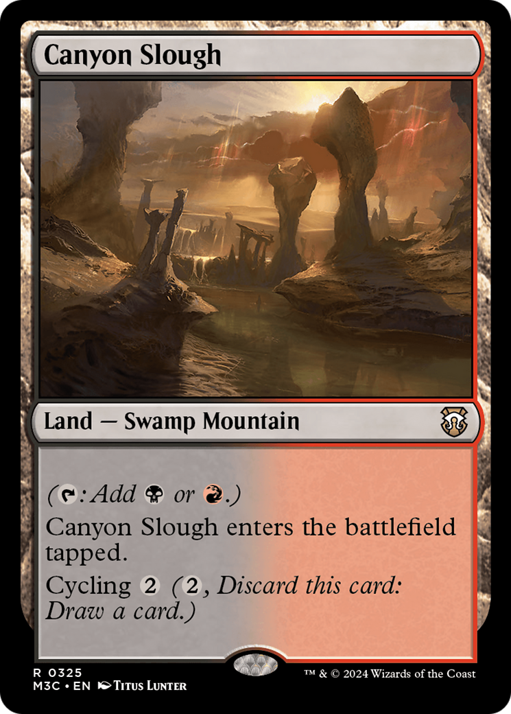 Canyon Slough (Ripple Foil) [Modern Horizons 3 Commander] | Lots Moore NSW