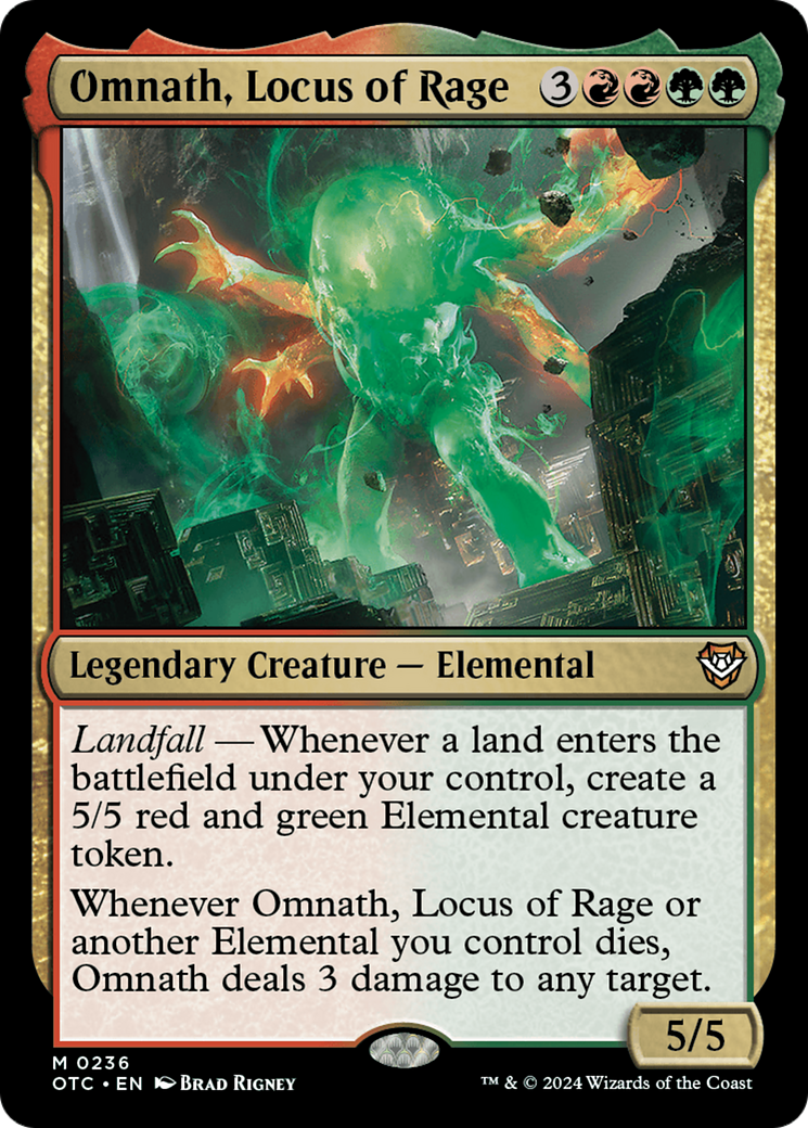 Omnath, Locus of Rage [Outlaws of Thunder Junction Commander] | Lots Moore NSW