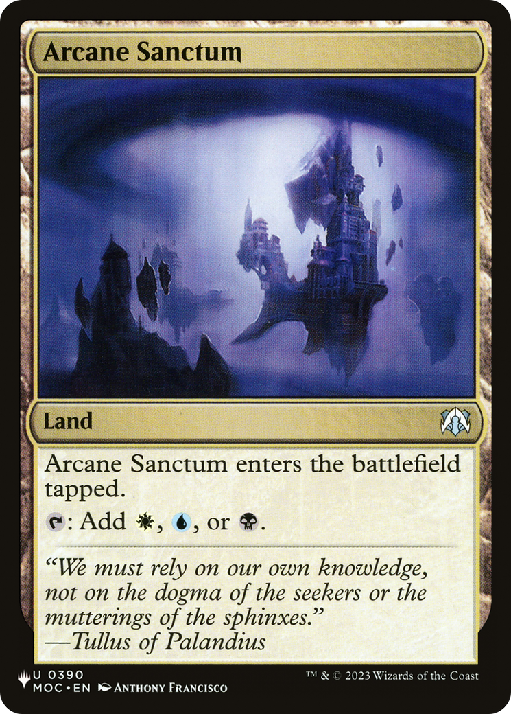 Arcane Sanctum (MOC) [The List] | Lots Moore NSW
