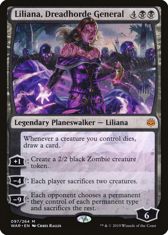 Liliana, Dreadhorde General (Promo Pack) [War of the Spark Promos] | Lots Moore NSW