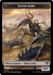 Sliver Army // Sliver Double-Sided Token [Commander Masters Tokens] | Lots Moore NSW