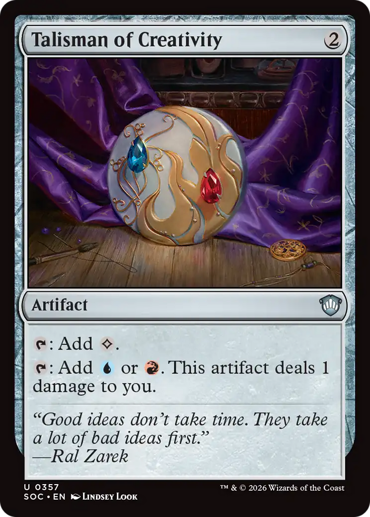 Talisman of Creativity [Secrets of Strixhaven Commander] | Lots Moore NSW