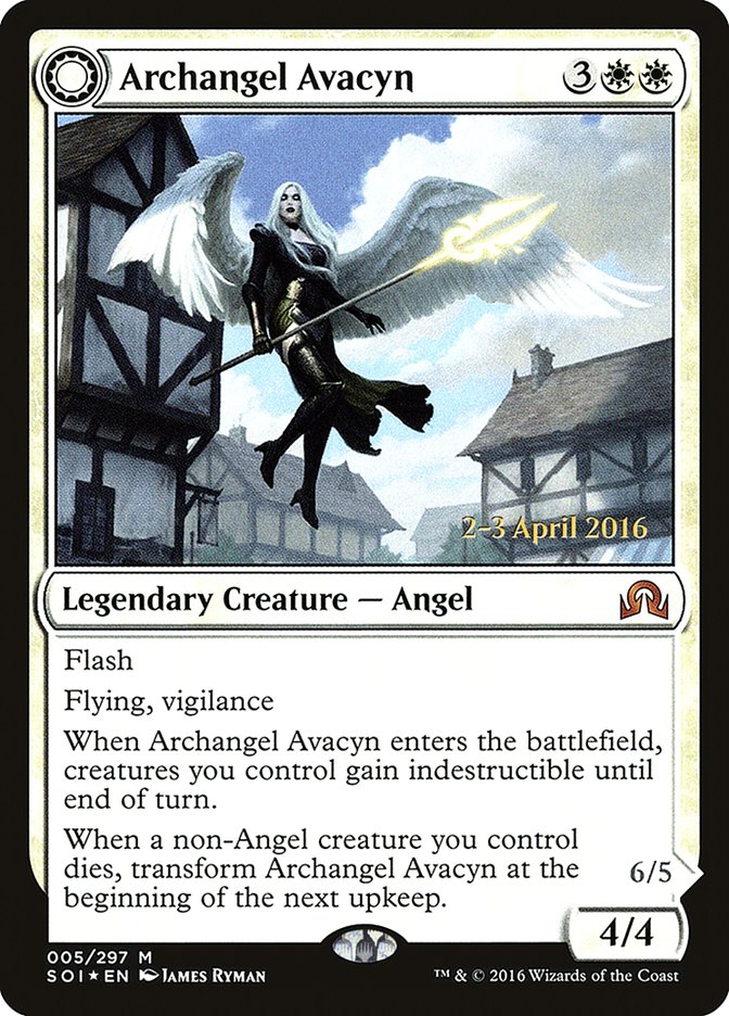 Archangel Avacyn // Avacyn, the Purifier [Shadows over Innistrad Prerelease Promos] | Lots Moore NSW