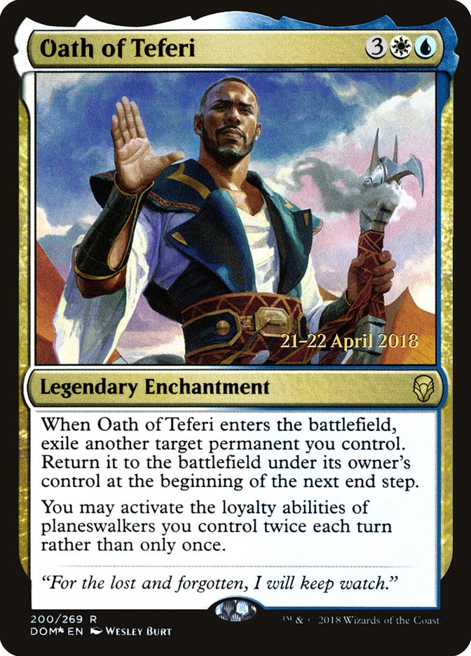 Oath of Teferi [Dominaria Prerelease Promos] | Lots Moore NSW