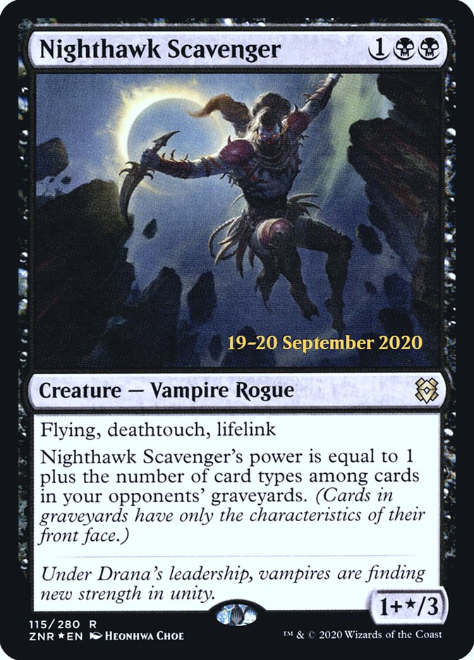 Nighthawk Scavenger [Zendikar Rising Prerelease Promos] | Lots Moore NSW