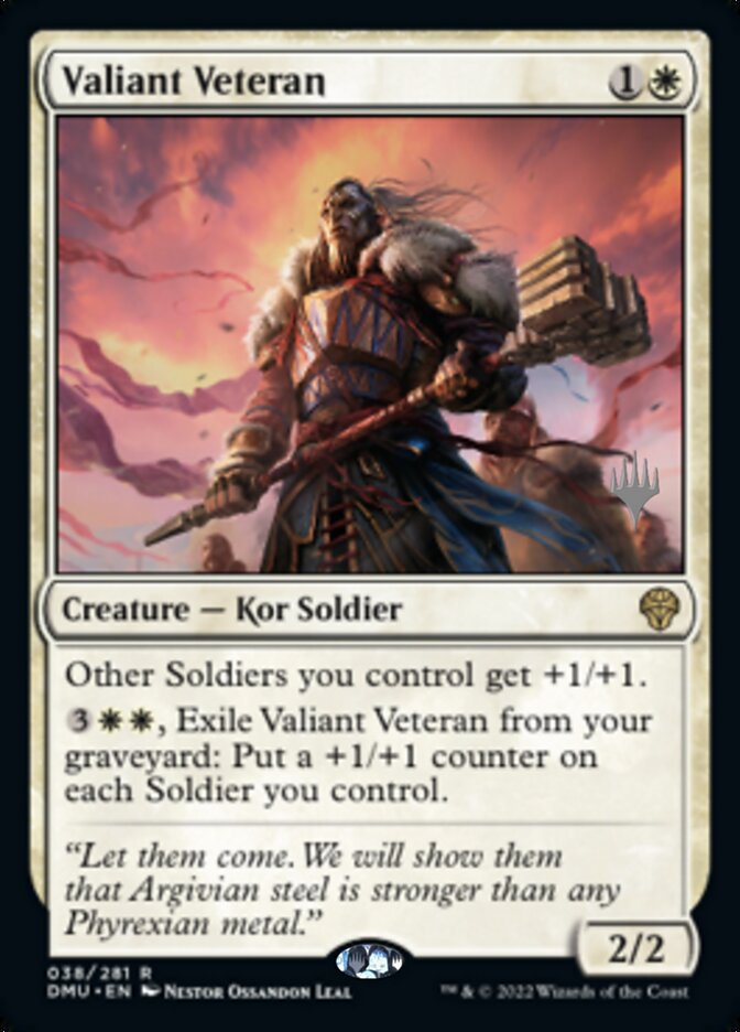 Valiant Veteran (Promo Pack) [Dominaria United Promos] | Lots Moore NSW