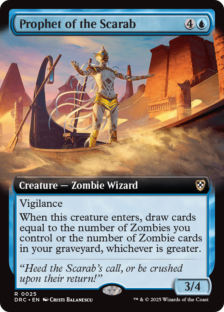 Prophet of the Scarab (Extended Art) [Aetherdrift Commander] | Lots Moore NSW