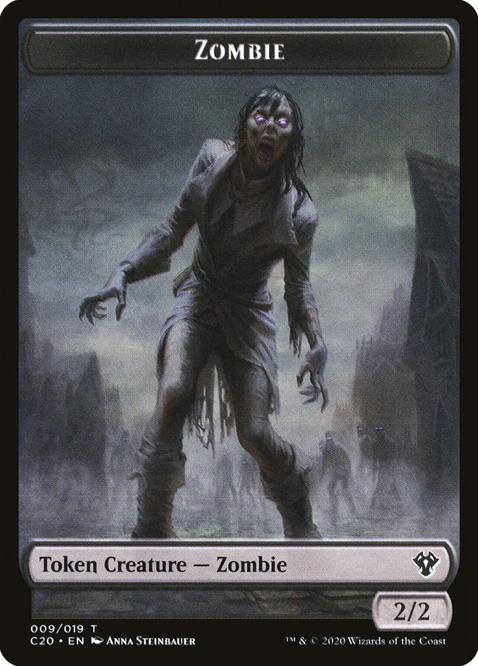 Human Soldier (005) // Zombie Double-Sided Token [Commander 2020 Tokens] | Lots Moore NSW