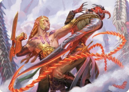 Tyvar's Stand Art Card [Phyrexia: All Will Be One Art Series] | Lots Moore NSW