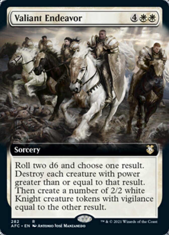 Valiant Endeavor (Extended Art) [Dungeons & Dragons: Adventures in the Forgotten Realms Commander] | Lots Moore NSW