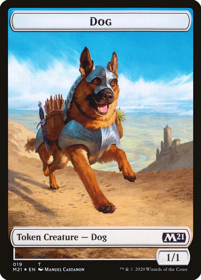 Demon // Dog Double-Sided Token [Core Set 2021 Tokens] | Lots Moore NSW