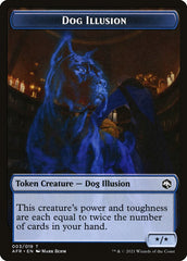 Zombie // Dog Illusion Double-Sided Token [Dungeons & Dragons: Adventures in the Forgotten Realms Tokens] | Lots Moore NSW