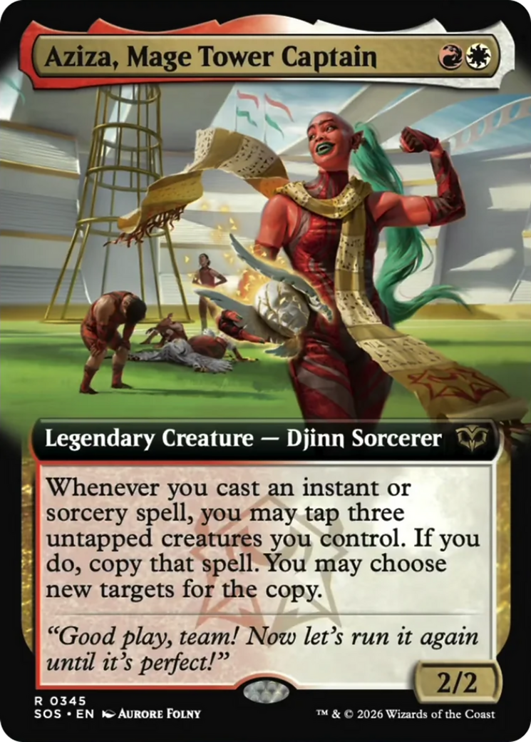 Aziza, Mage Tower Captain (Extended Art) [Secrets of Strixhaven] | Lots Moore NSW