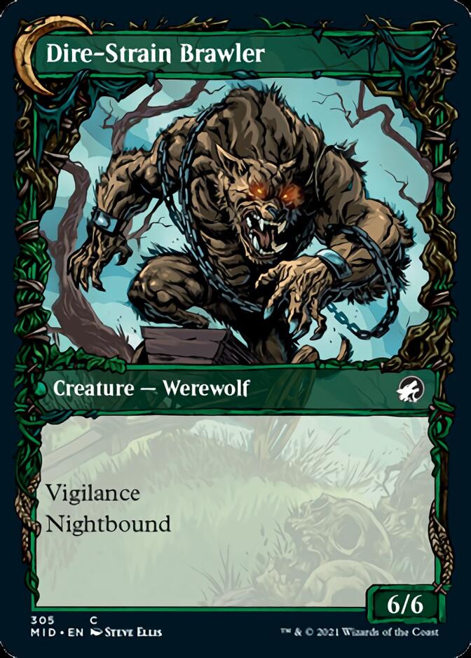 Tireless Hauler // Dire-Strain Brawler (Showcase Equinox) [Innistrad: Midnight Hunt] | Lots Moore NSW