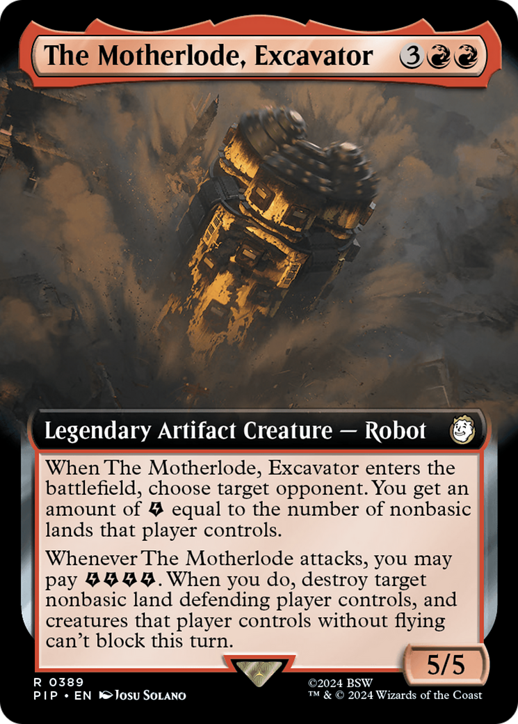 The Motherlode, Excavator (Extended Art) [Fallout] | Lots Moore NSW