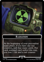 Radiation // Treasure (018) Double-Sided Token [Fallout Tokens] | Lots Moore NSW
