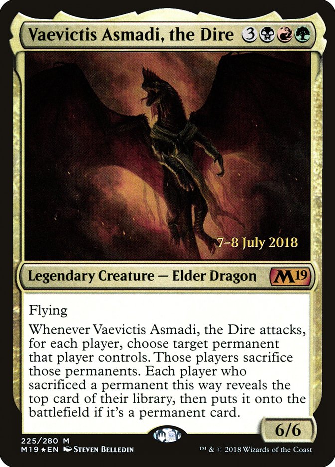 Vaevictis Asmadi, the Dire [Core Set 2019 Prerelease Promos] | Lots Moore NSW