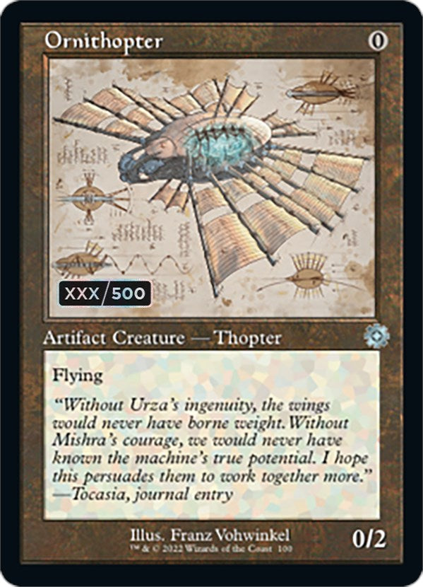 Ornithopter (Retro Schematic) (Serialized) [The Brothers' War Retro Artifacts] | Lots Moore NSW