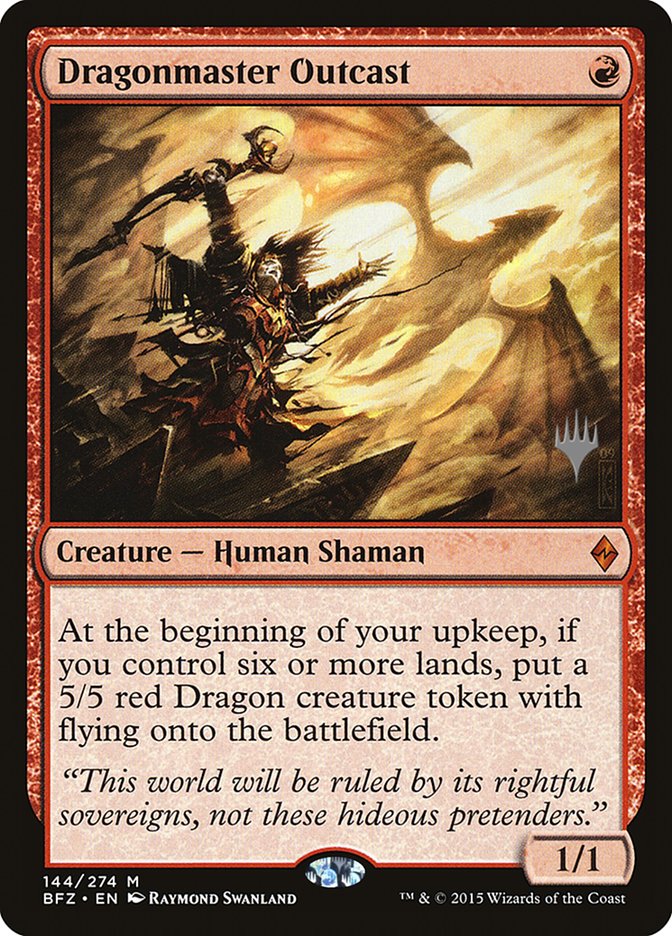 Dragonmaster Outcast (Promo Pack) [Battle for Zendikar Promos] | Lots Moore NSW
