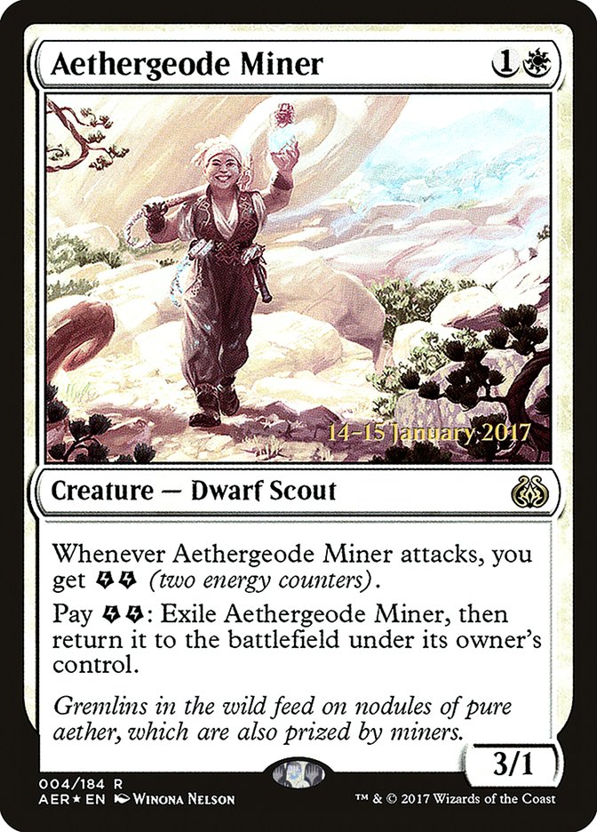 Aethergeode Miner [Aether Revolt Prerelease Promos] | Lots Moore NSW