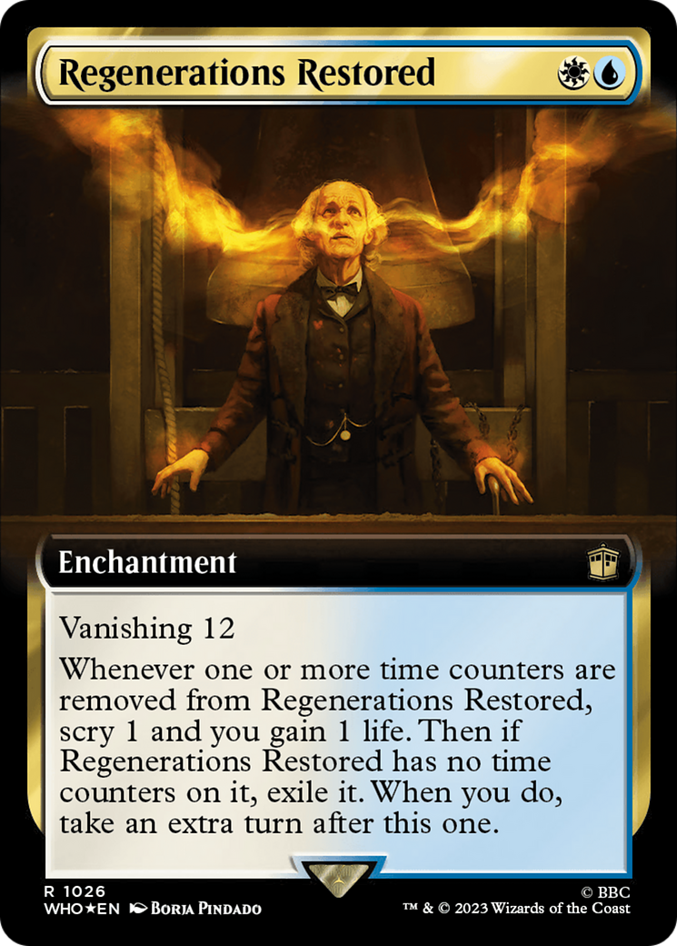 Regenerations Restored (Extended Art) (Surge Foil) [Doctor Who] | Lots Moore NSW