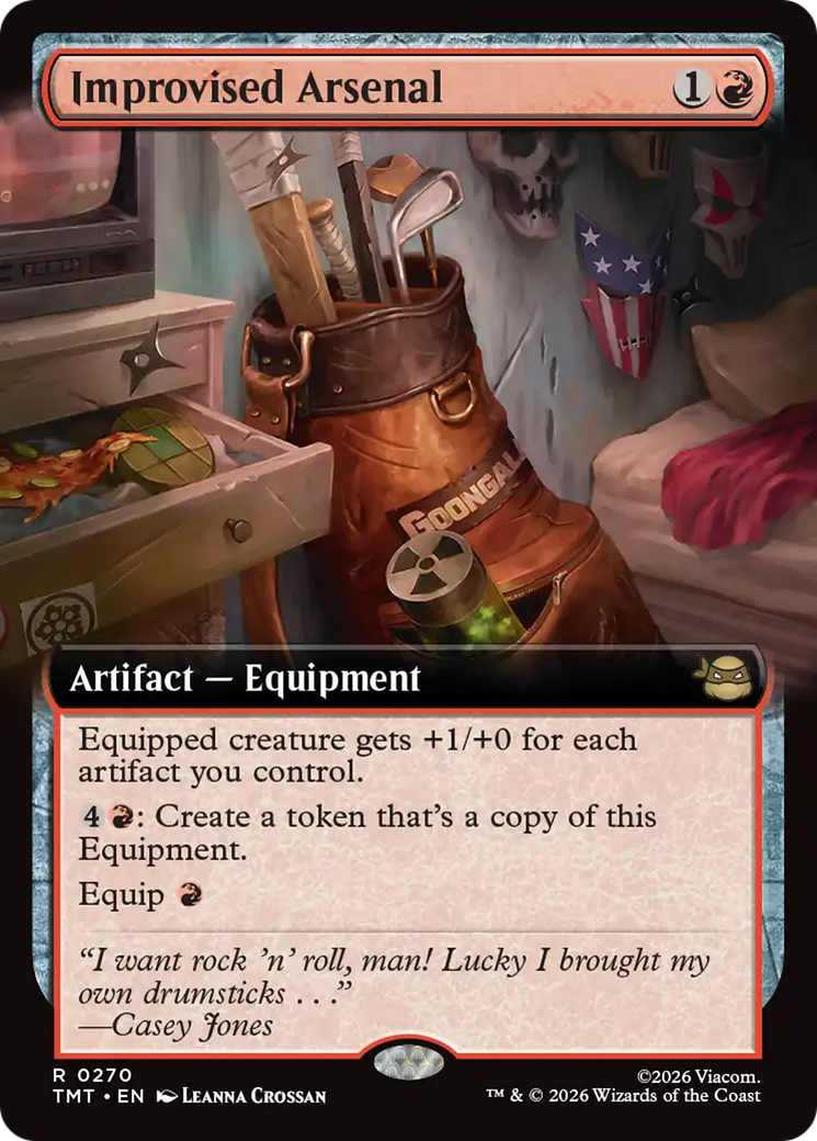 Improvised Arsenal (Extended Art) [Teenage Mutant Ninja Turtles] Magic: The Gathering | Lots Moore NSW