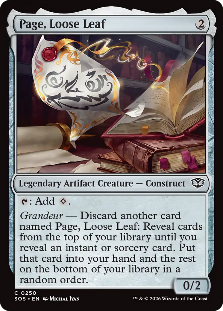 Page, Loose Leaf [Secrets of Strixhaven] | Lots Moore NSW
