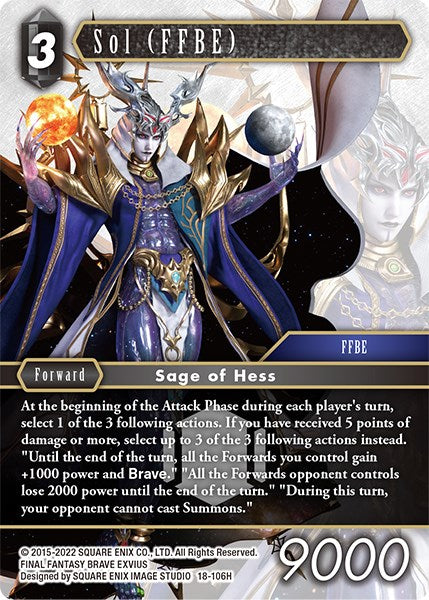 Sol (FFBE) [Resurgence of Power] | Lots Moore NSW