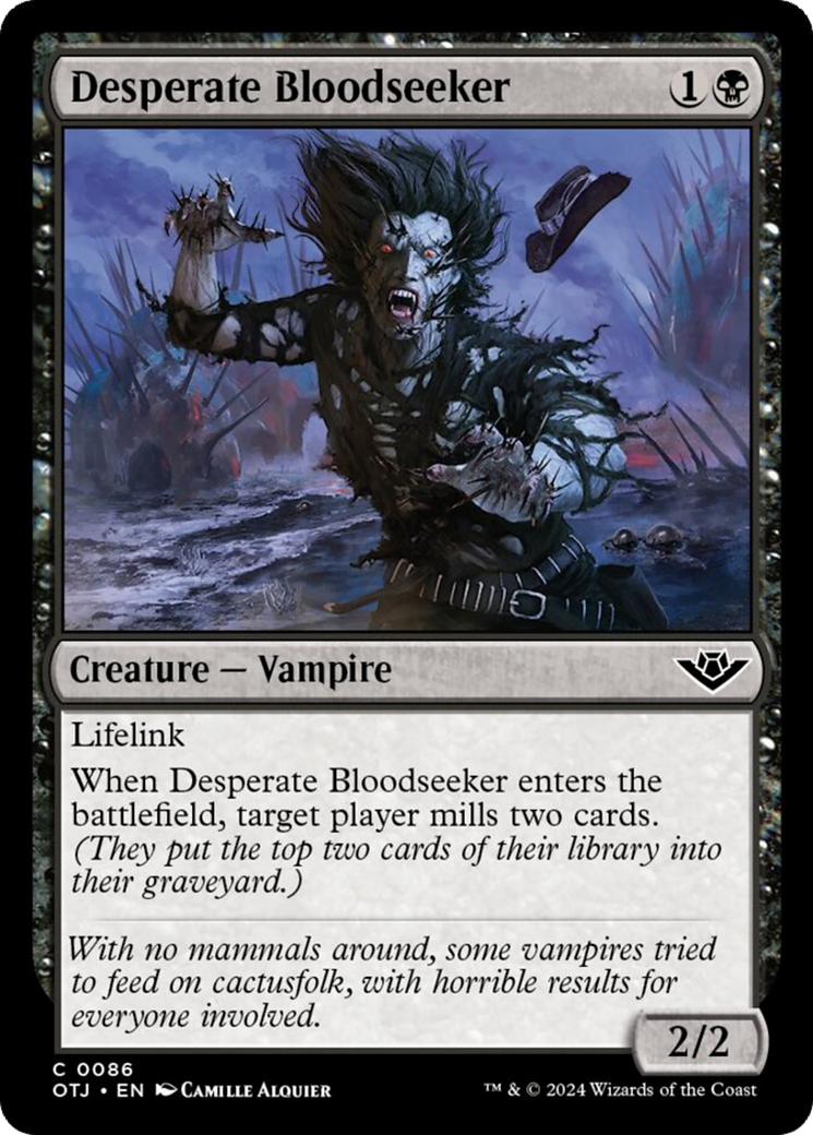 Desperate Bloodseeker [Outlaws of Thunder Junction] | Lots Moore NSW