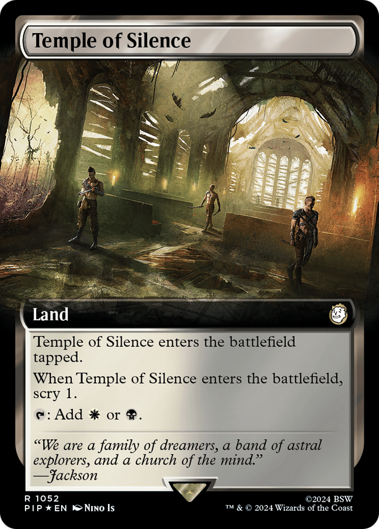 Temple of Silence (Extended Art) (Surge Foil) [Fallout] | Lots Moore NSW