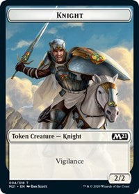 Knight // Zombie Double-Sided Token [Core Set 2021 Tokens] | Lots Moore NSW