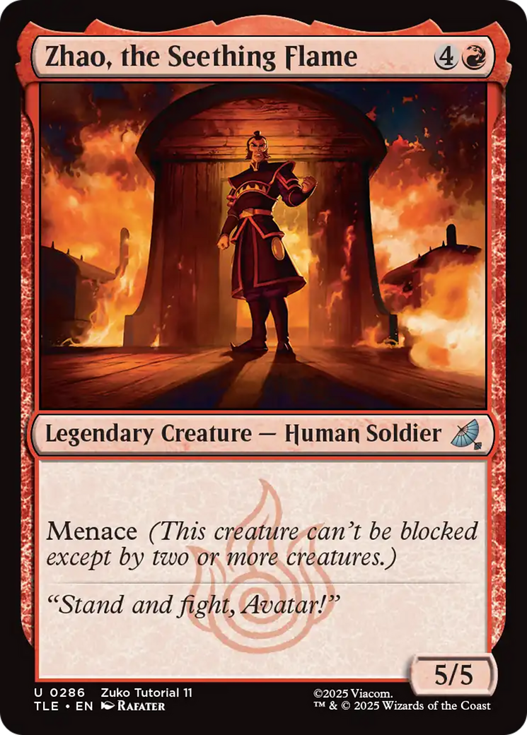 Zhao, the Seething Flame (0286) [Avatar: The Last Airbender: Eternal-Legal] | Lots Moore NSW