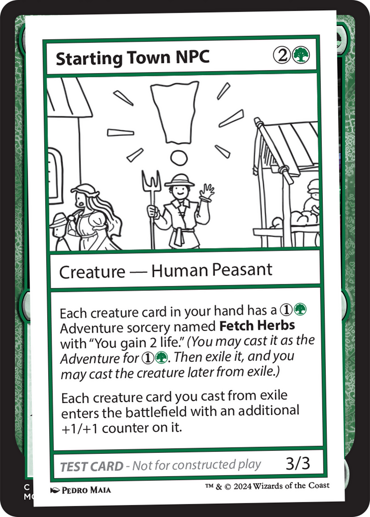 Starting Town NPC [Mystery Booster 2 Playtest Cards] | Lots Moore NSW