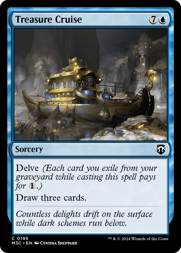 Treasure Cruise (Ripple Foil) [Modern Horizons 3 Commander] | Lots Moore NSW