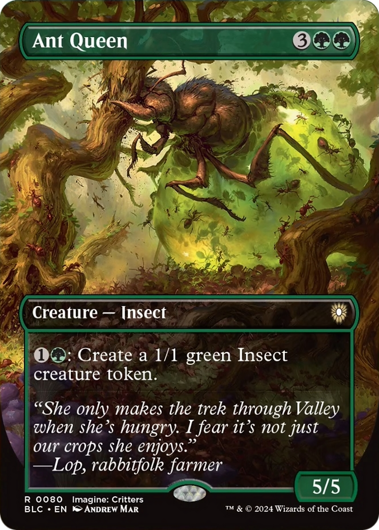 Ant Queen (Borderless) [Bloomburrow Commander] | Lots Moore NSW