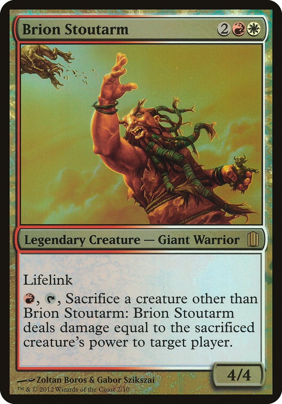 Brion Stoutarm (Oversized) [Commander's Arsenal Oversized] | Lots Moore NSW