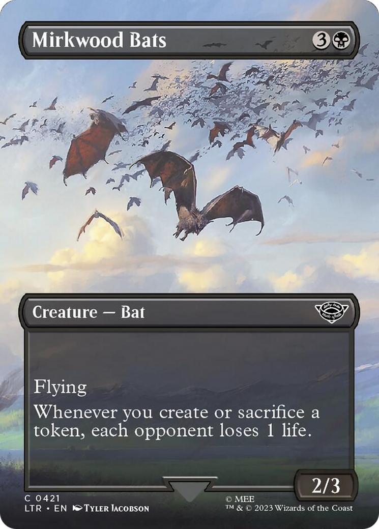 Mirkwood Bats (Borderless Alternate Art) [The Lord of the Rings: Tales of Middle-Earth] | Lots Moore NSW