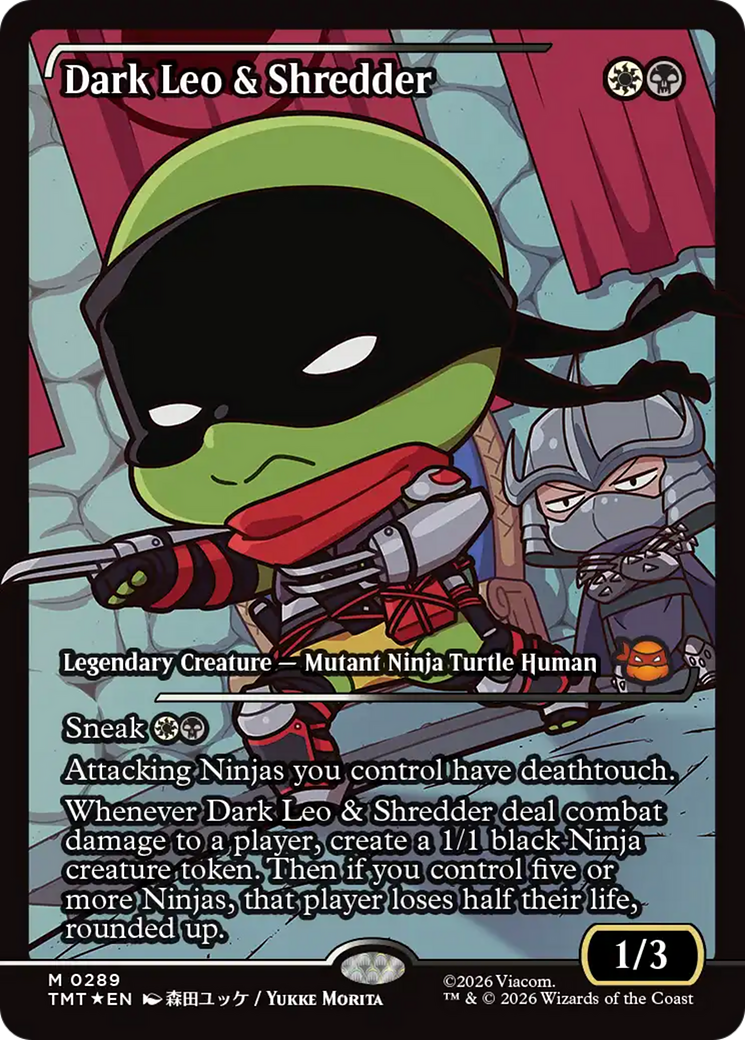Dark Leo & Shredder (Showcase) [Teenage Mutant Ninja Turtles] | Lots Moore NSW