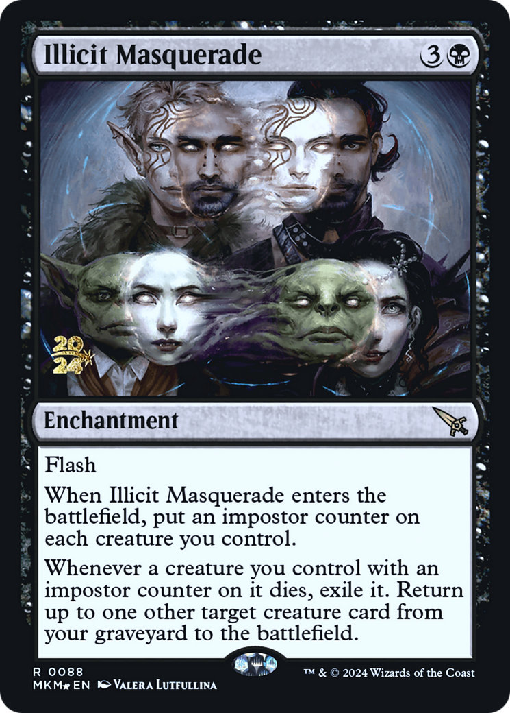 Illicit Masquerade [Murders at Karlov Manor Prerelease Promos] | Lots Moore NSW