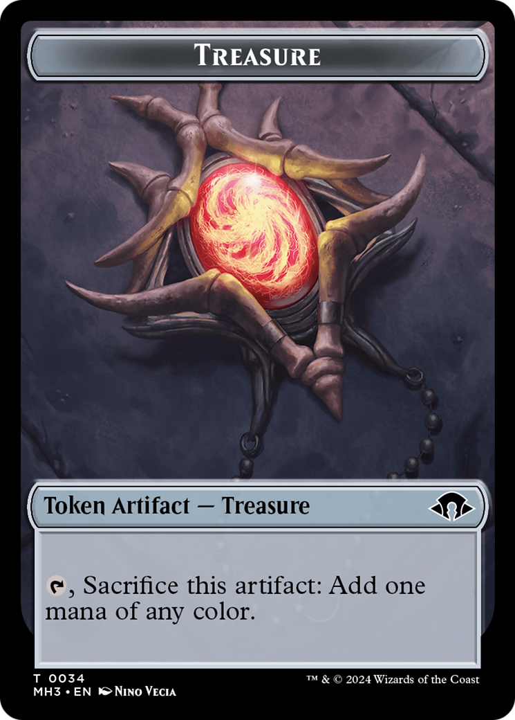 Phyrexian Germ // Treasure Double-Sided Token [Modern Horizons 3 Tokens] | Lots Moore NSW