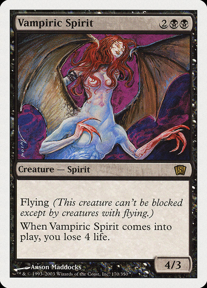 Vampiric Spirit (8th Edition) [Oversize Cards] | Lots Moore NSW