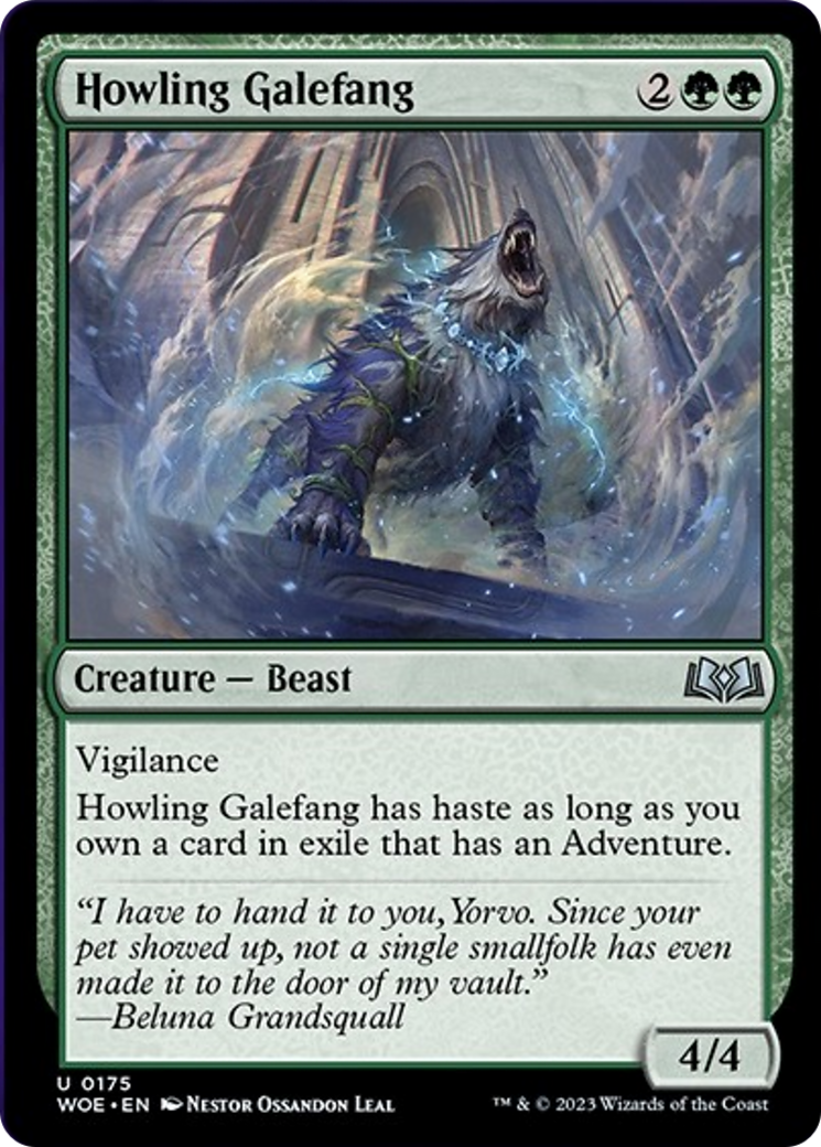 Howling Galefang [Wilds of Eldraine] | Lots Moore NSW